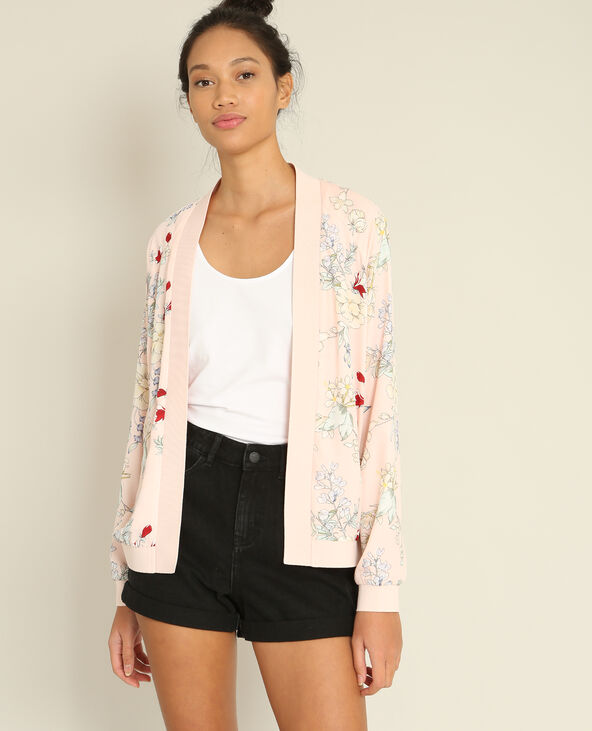 Bomber fleuri rose clair - Pimkie