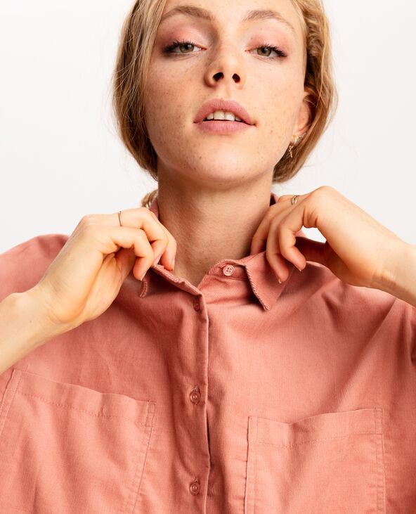 Chemise en velours rose - Pimkie