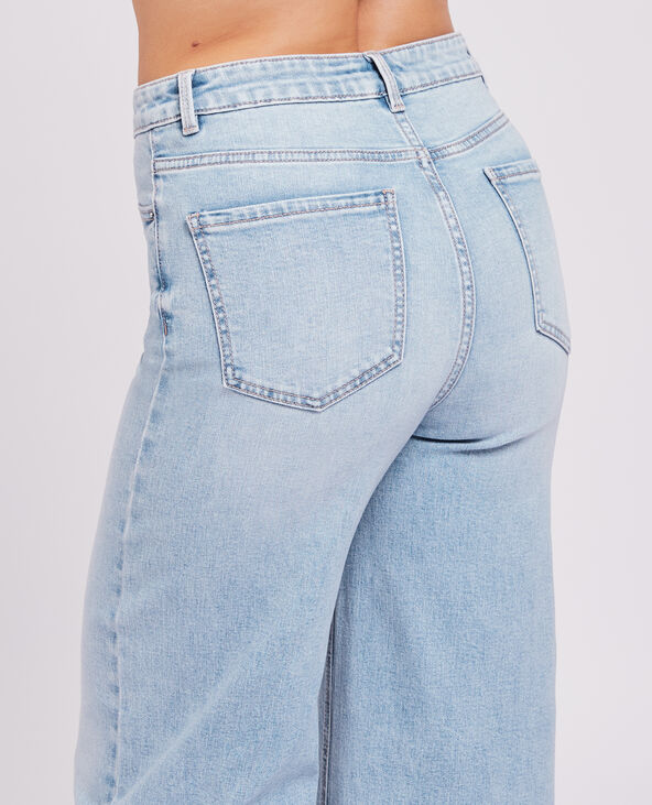 Jean large effet délavé bleu - Pimkie
