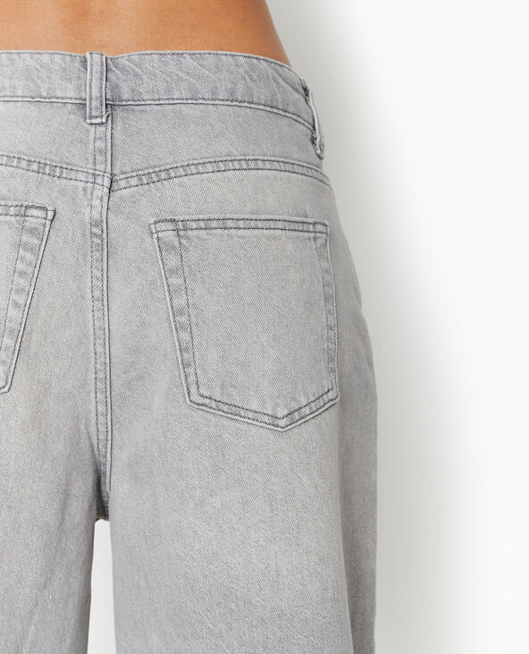 Bermuda large en jean gris clair - Pimkie