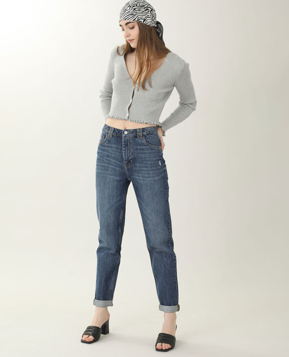 Jean mom bleu marine - Pimkie
