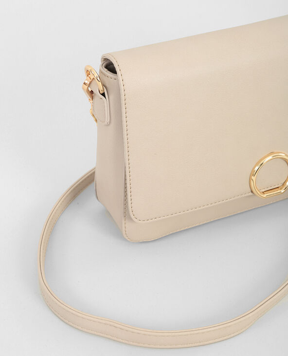 Sac pochette anneau doré beige - Pimkie