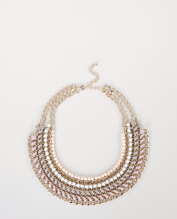 Collier plastron doré - Pimkie