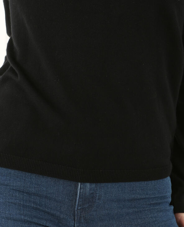 Pull à pressions noir - Pimkie