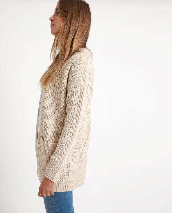 Gilet long écru - Pimkie