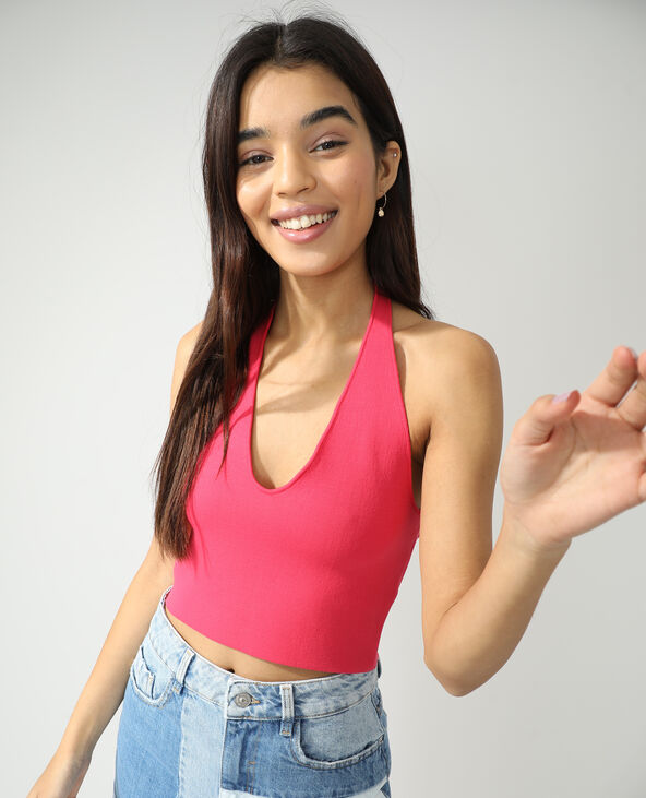 Top dos nu rose fuchsia - Pimkie