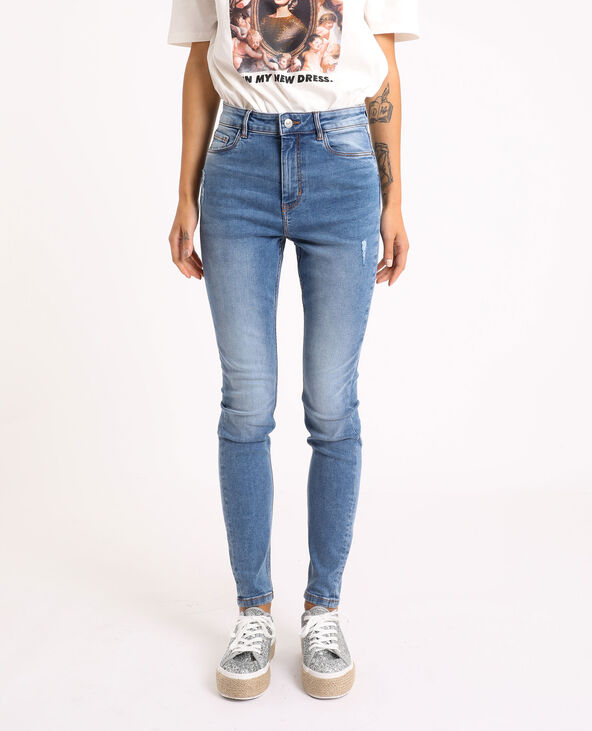 Jean skinny high waist bleu - Pimkie