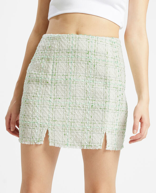 Jupe tweed 2025 blanche