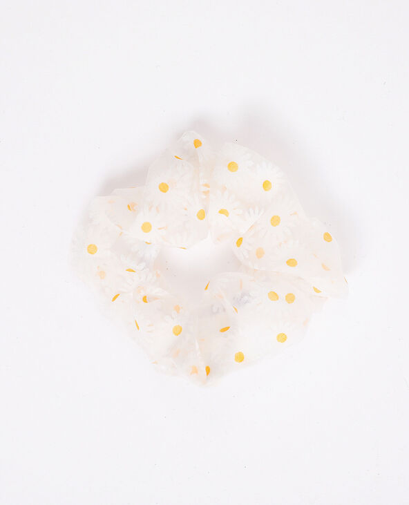 Chouchou à fleurs blanc - Pimkie