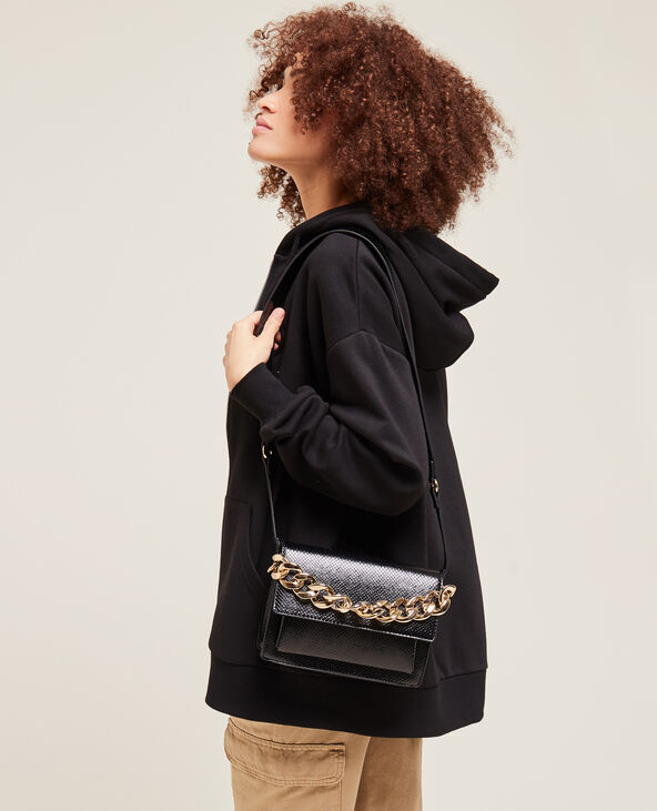 Sac boxy poignée chaînette noir - Pimkie