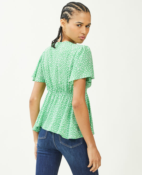 Top en tissu fluide noir - Pimkie