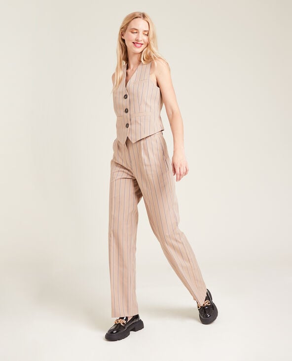 Pantalon wide leg SMALL blanc - Pimkie