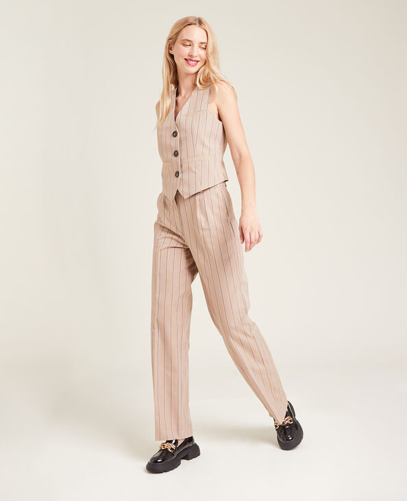 Pantalon wide leg SMALL blanc - Pimkie