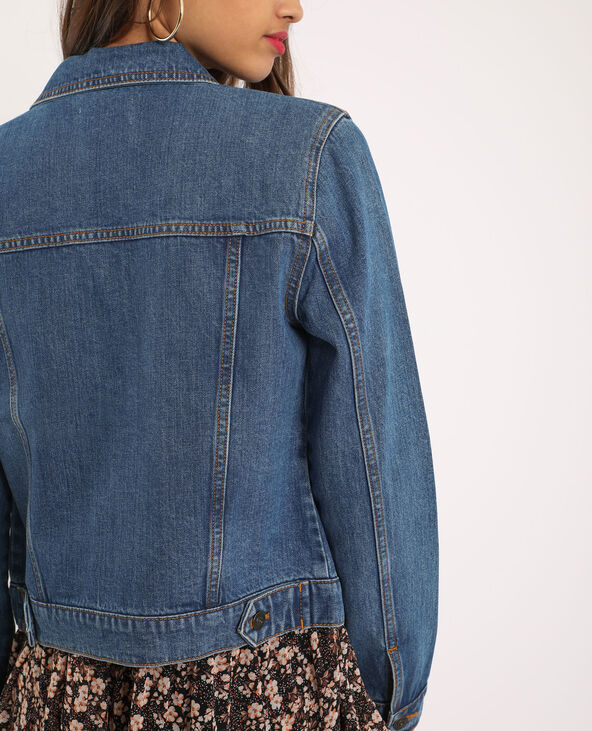 Veste en jean bleu foncé - Pimkie