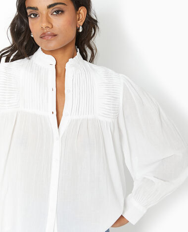 Blouse Chemisier et Chemise Femme Blanche Longue Noire Pimkie
