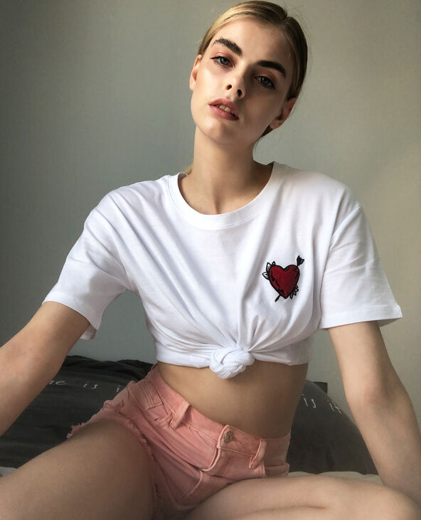 Short en jean high waist rose clair - Pimkie