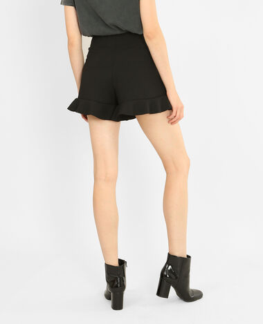 Short à volants noir - Pimkie