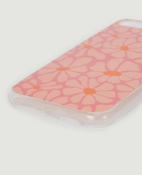 Coque iPhone Fleurs rose clair - Pimkie