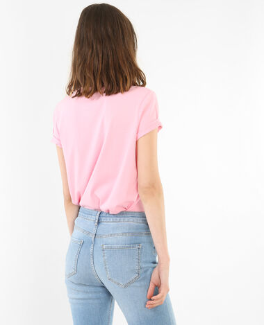 T-shirt à message rose - Pimkie