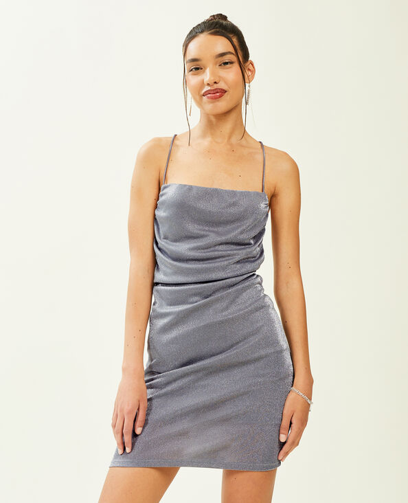 Robe courte irisée gris - Pimkie
