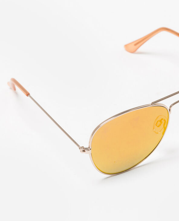 Lunettes de soleil style aviateur corail - Pimkie