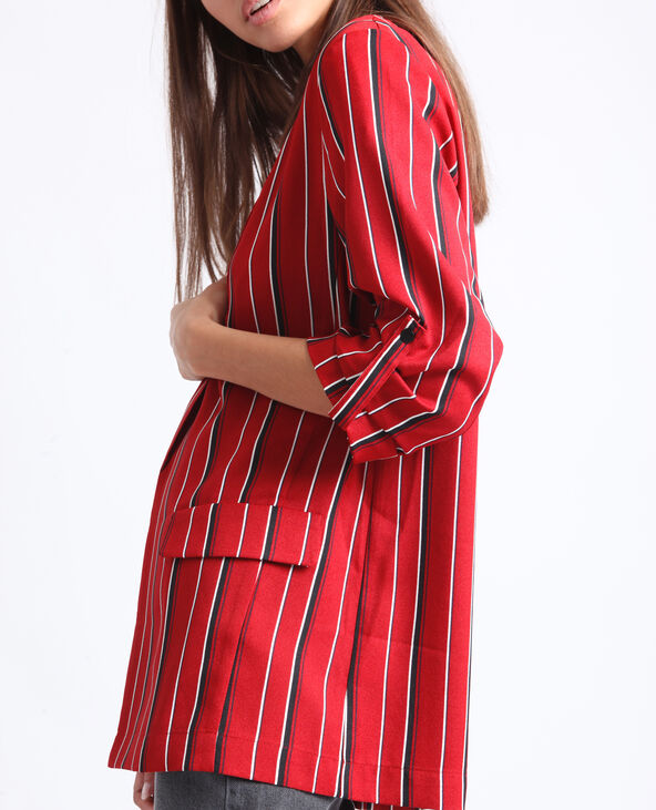Blazer fluide bordeaux - Pimkie