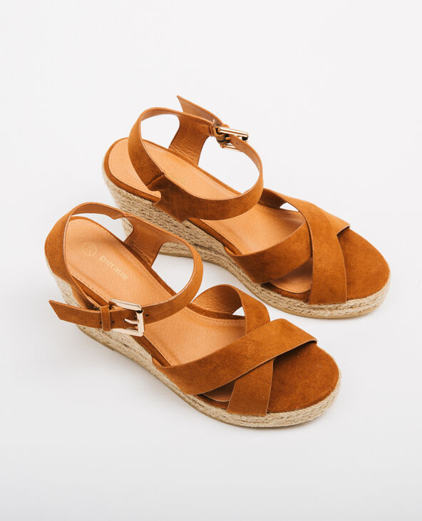 Sandales compensées marron - Pimkie