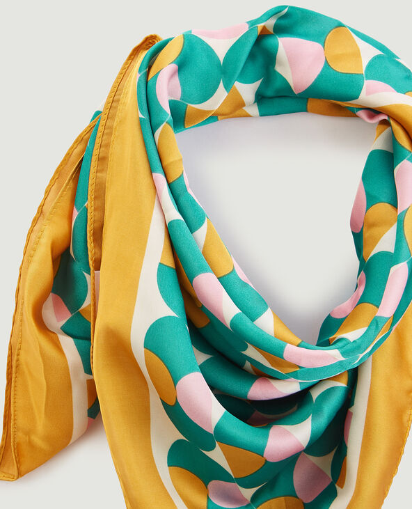 Foulard imprimé orange - Pimkie