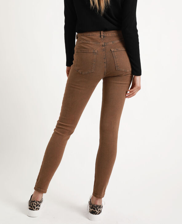 Jean skinny middle waist taupe - Pimkie
