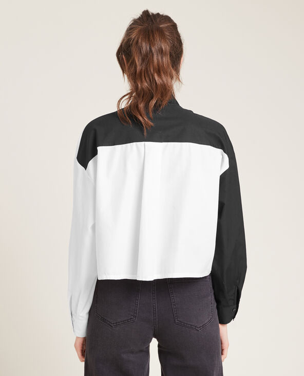 Chemise courte manches longues noir - Pimkie