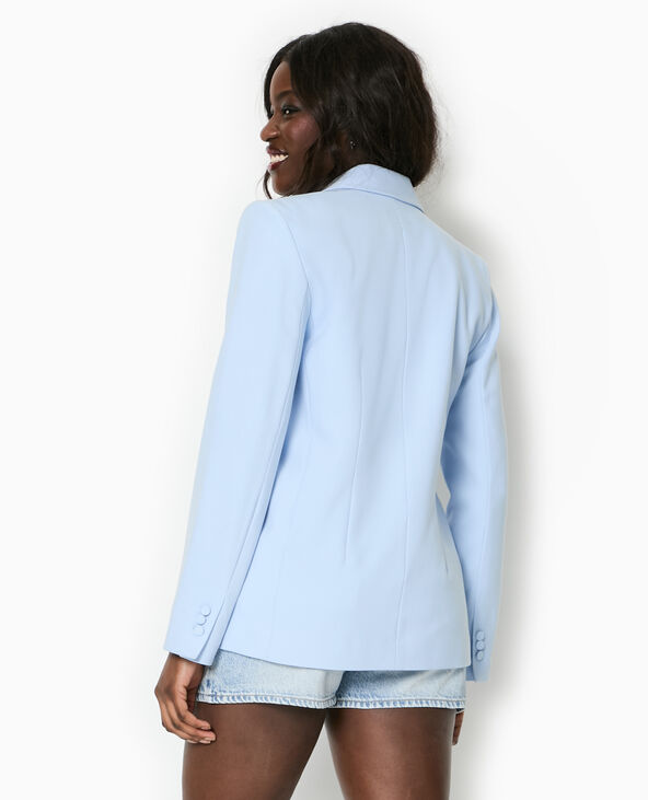 Veste tailleur avec double boutonnage bleu - Pimkie