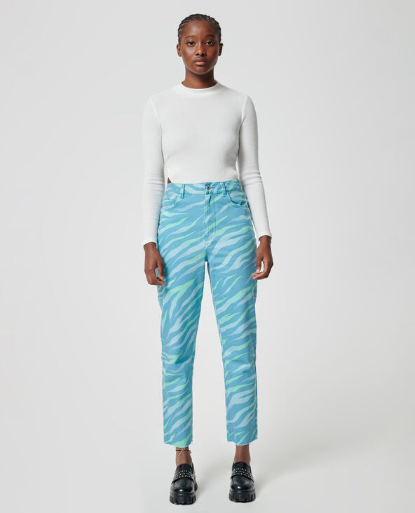 Jean straight zébré taupe - Pimkie