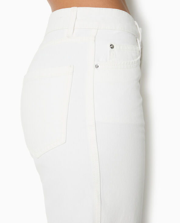Jean droit taille regular blanc - Pimkie