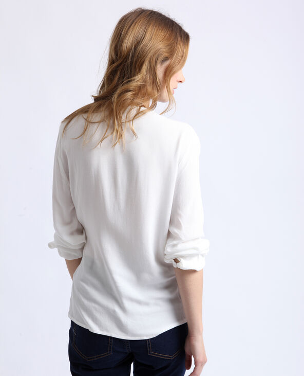 Blouse blanche cache coeur 2025