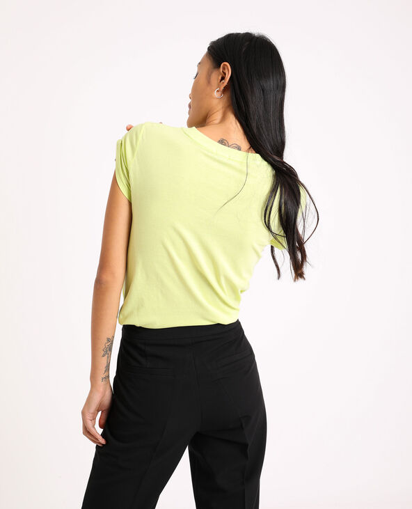 T-shirt fluo vert anis - Pimkie