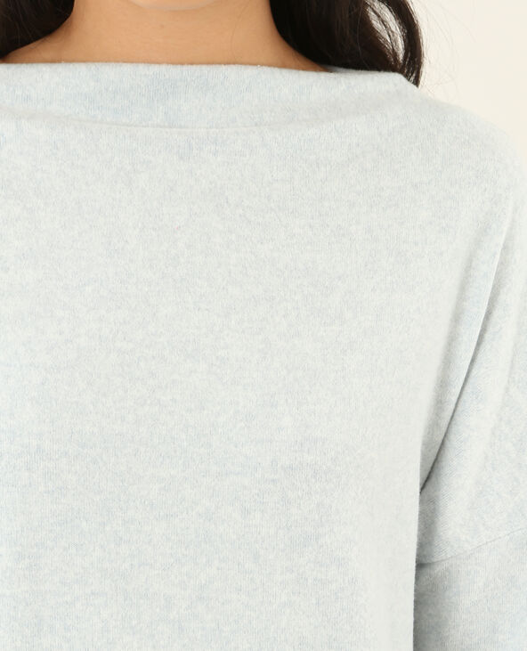 Pull à col bateau bleu - Pimkie