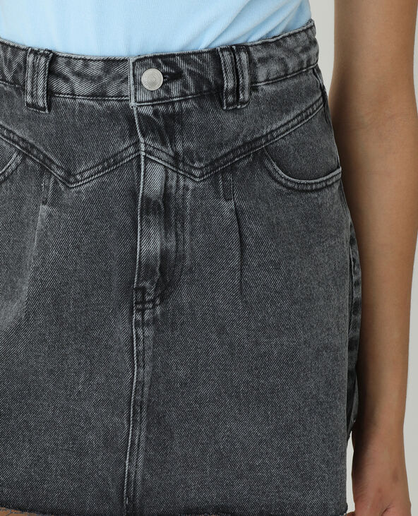 Jupe jean grise femme shop