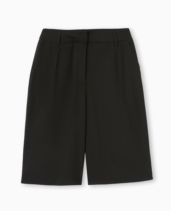 Bermuda city long et large noir - Pimkie