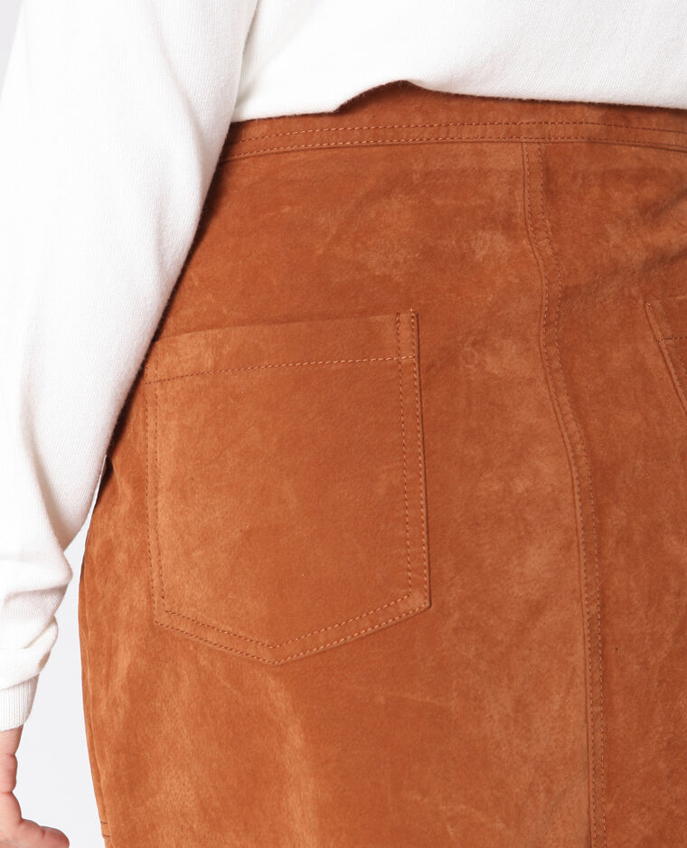 Jupe effet peau beige sable - Pimkie