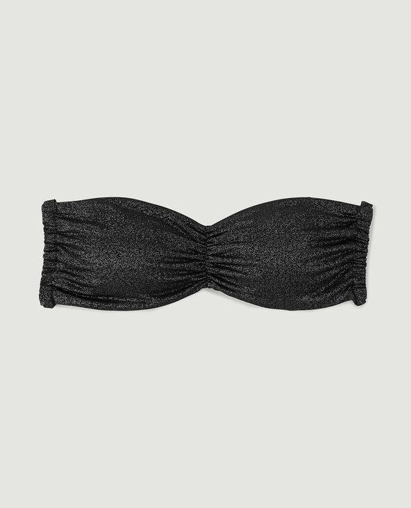 Haut de maillot de bain bandeau dos nu noir - Pimkie