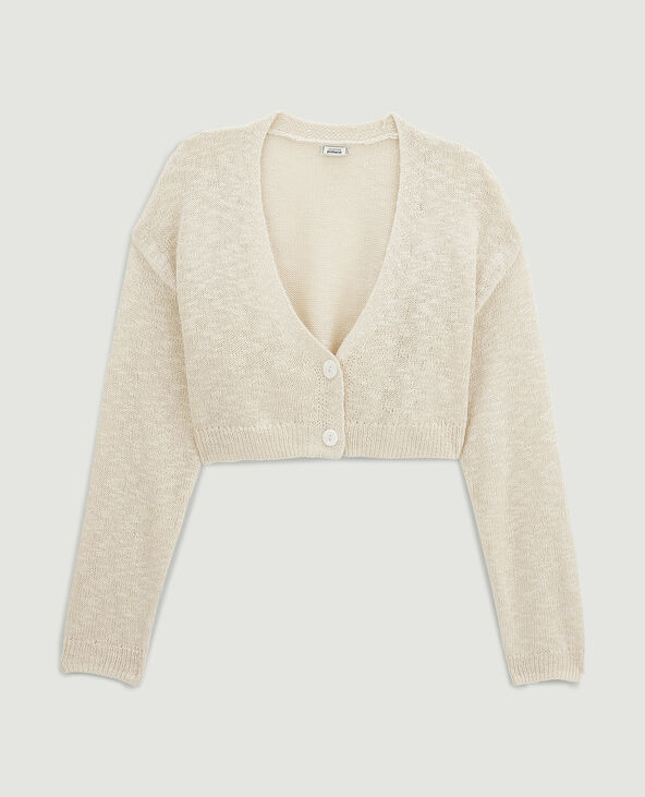 Gilet cropped beige - Pimkie