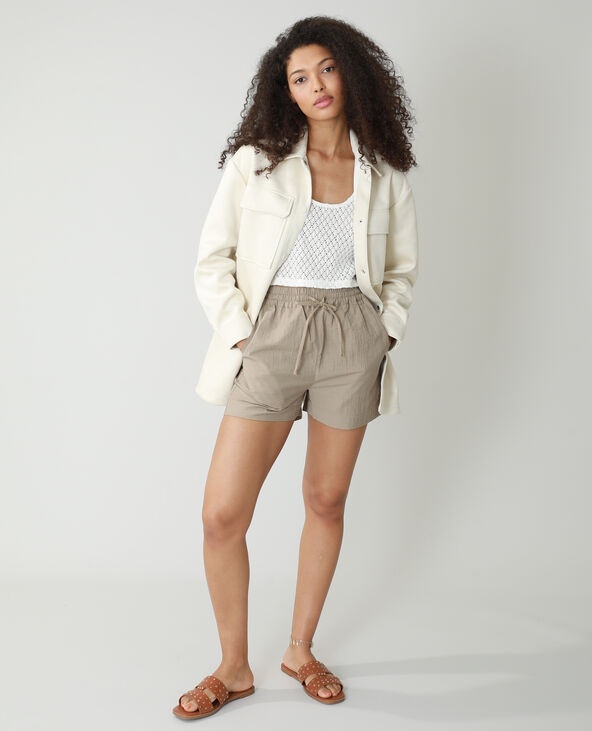 Débardeur en crochet blanc - Pimkie