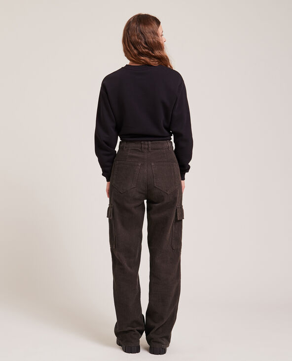 Pantalon cargo en velours marron - Pimkie