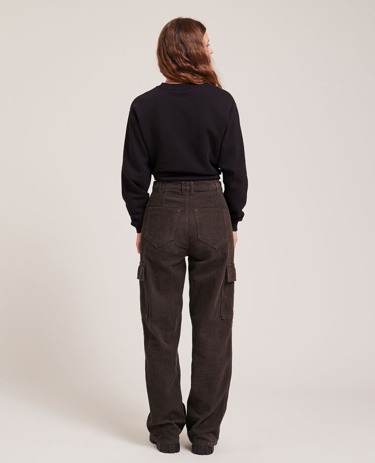Pantalon cargo en velours marron - Pimkie