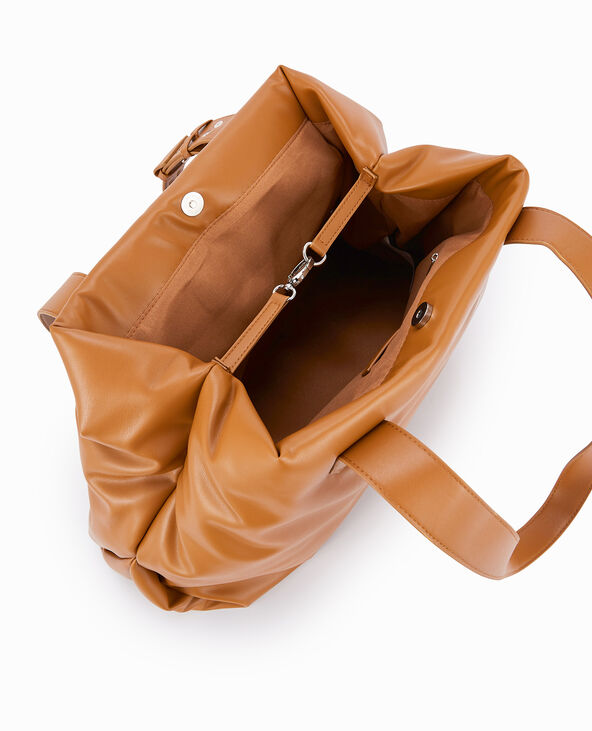 Grand sac cabas effet matelassé marron - Pimkie