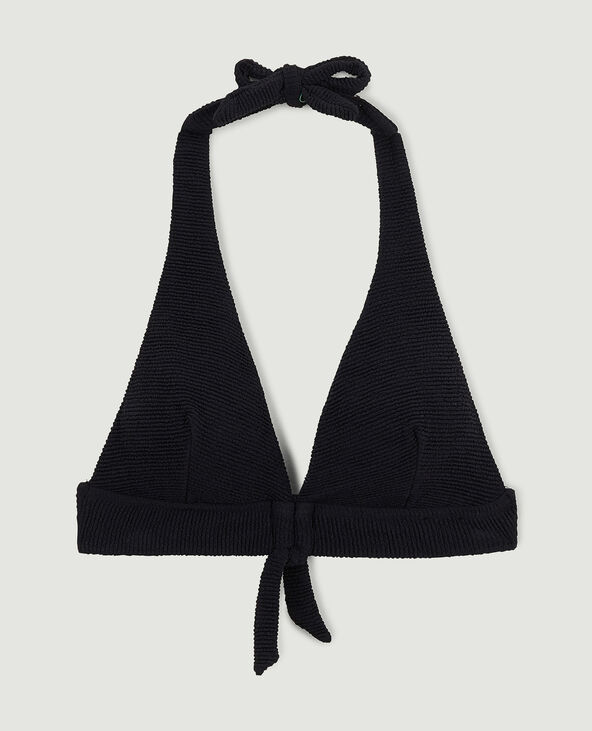 Haut de maillot triangle foulard noir - Pimkie