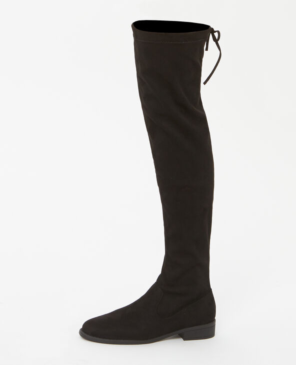 Bottes cuissardes microfibre noir - Pimkie