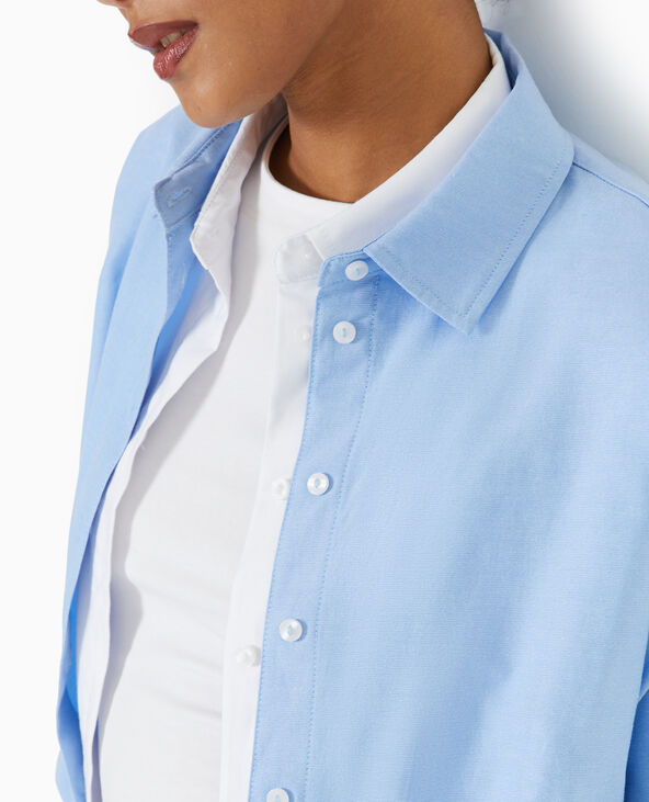 Chemise manches longues bleu - Pimkie