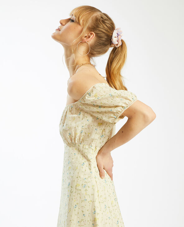 Robe courte forme empire blanc - Pimkie