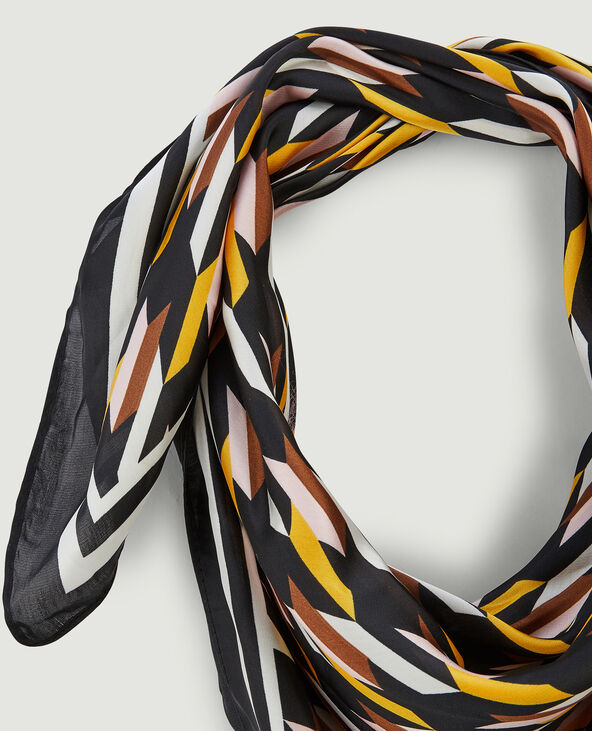 Foulard en tissu satiné orange - Pimkie